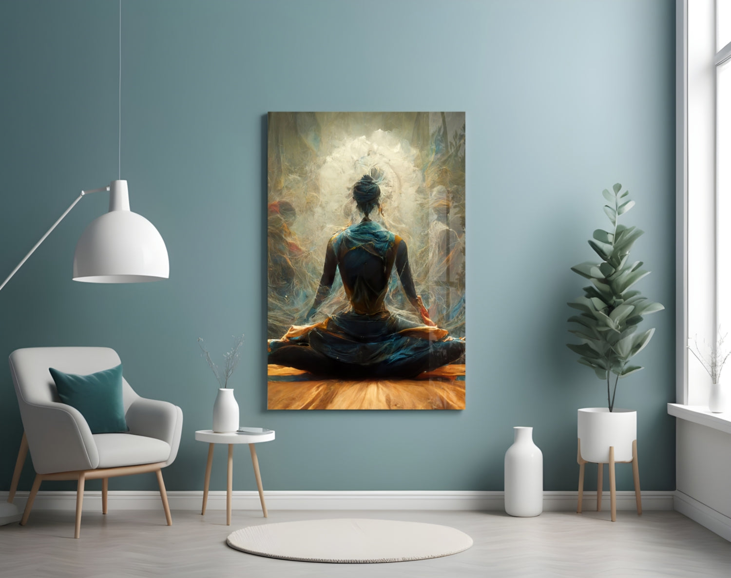 Meditation Glass Art  || Designer Collection