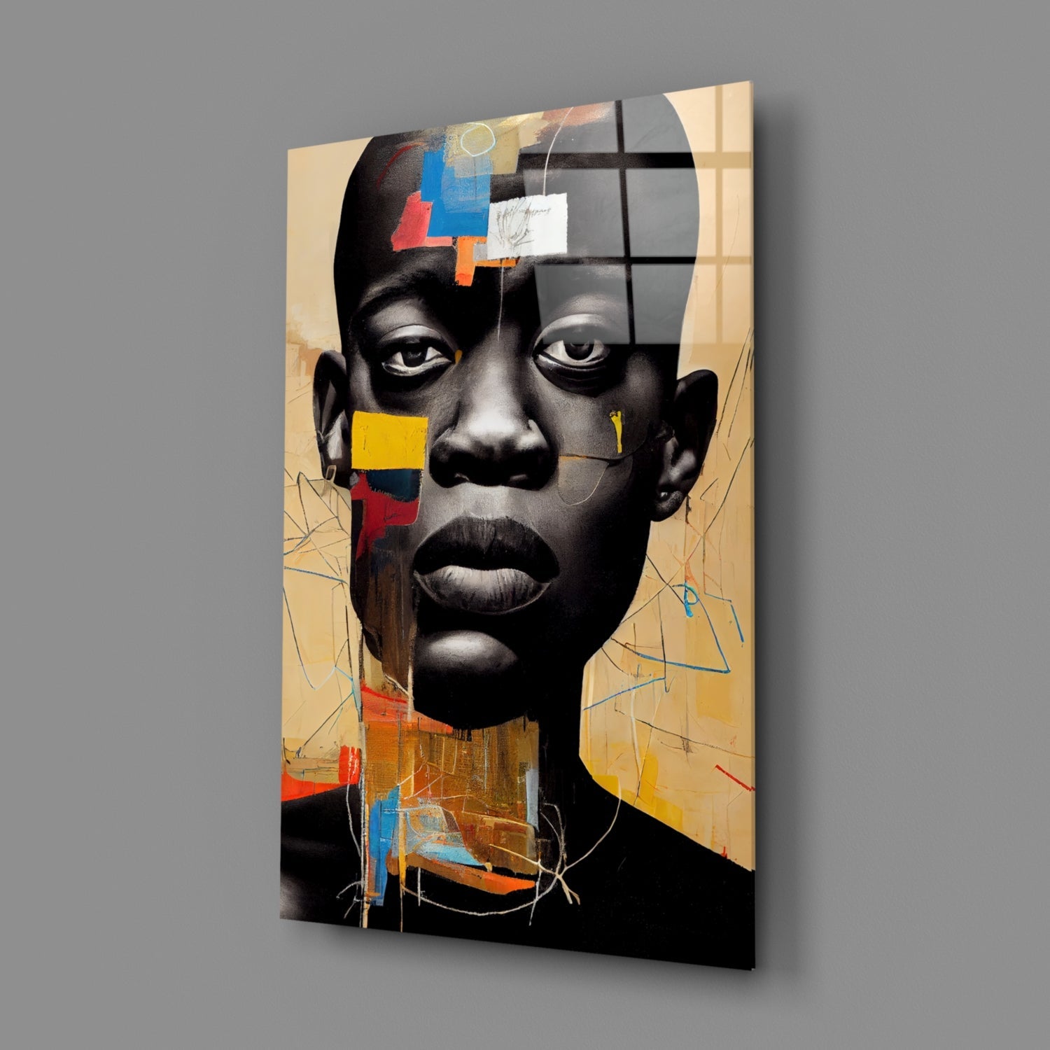 The Rebellious Look Glass Wall Art  || Designer Collection