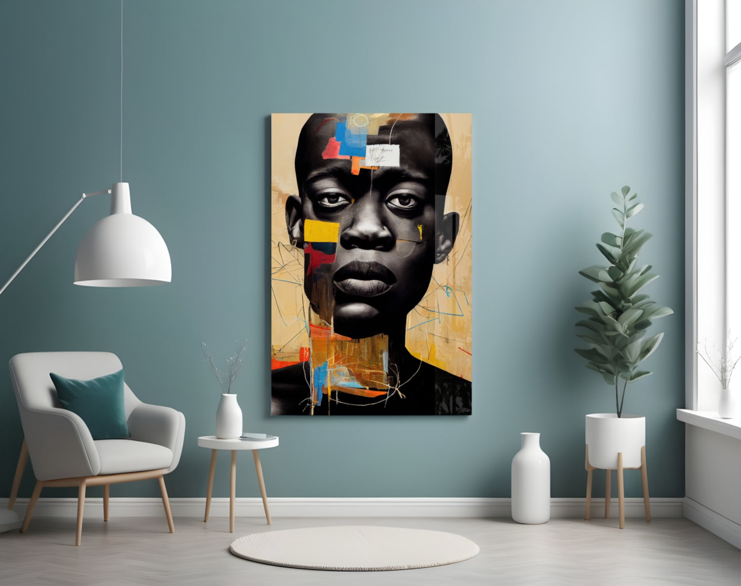 The Rebellious Look Glass Wall Art  || Designer Collection