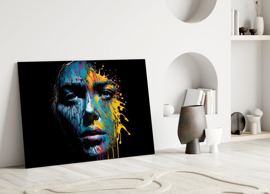 Beautiful Splash Glass Wall Art  || Designer Collection