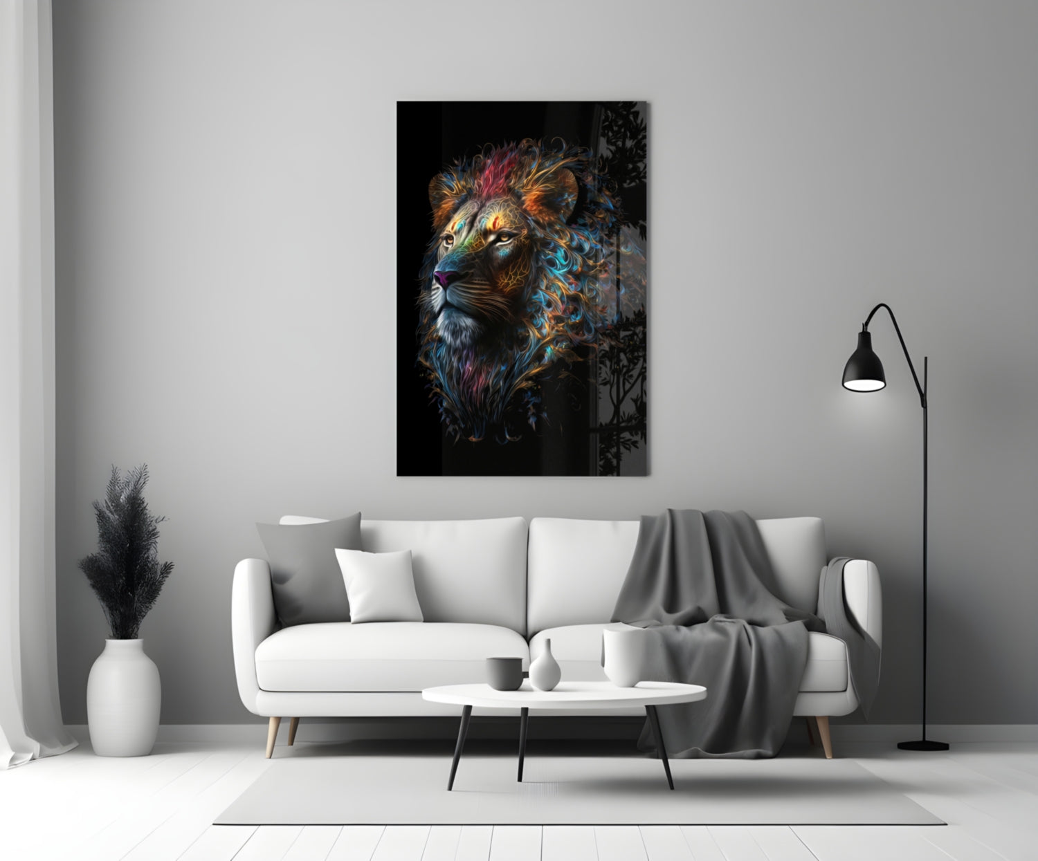 Sparkling Glory Glass Wall Art  || Designer Collection