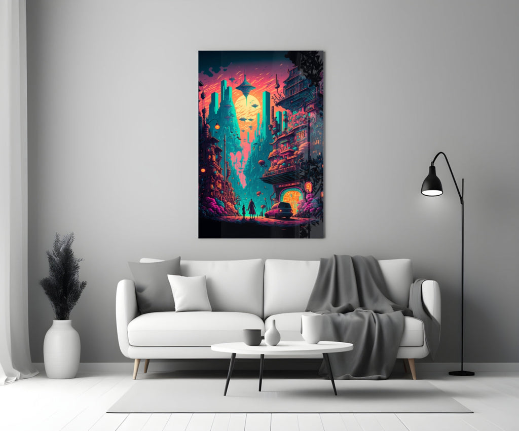 Dream of a New Life Glass Wall Art  || Designers Collection