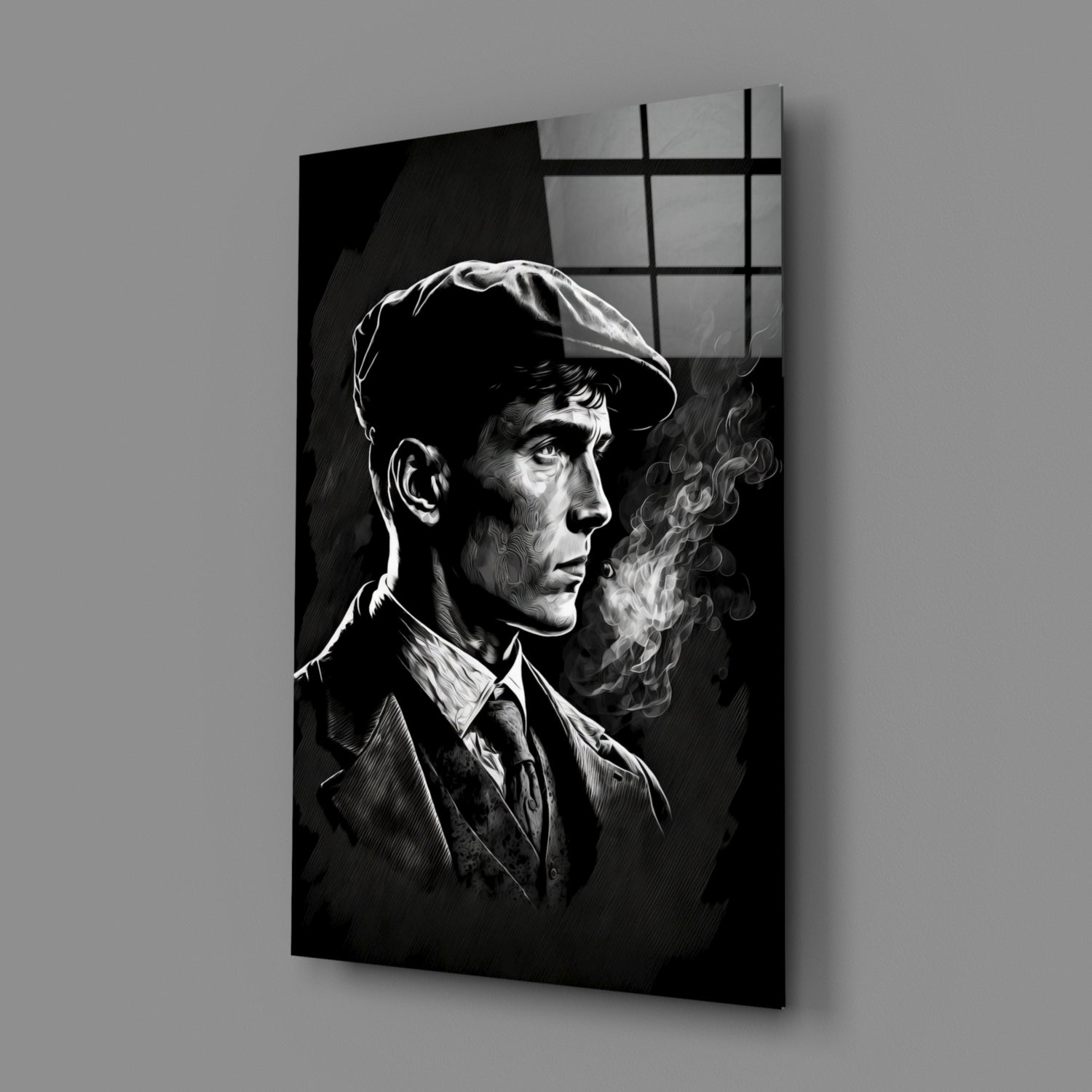 Thomas Shelby - Peaky Blinders Glass Wall Art || Designer Collection