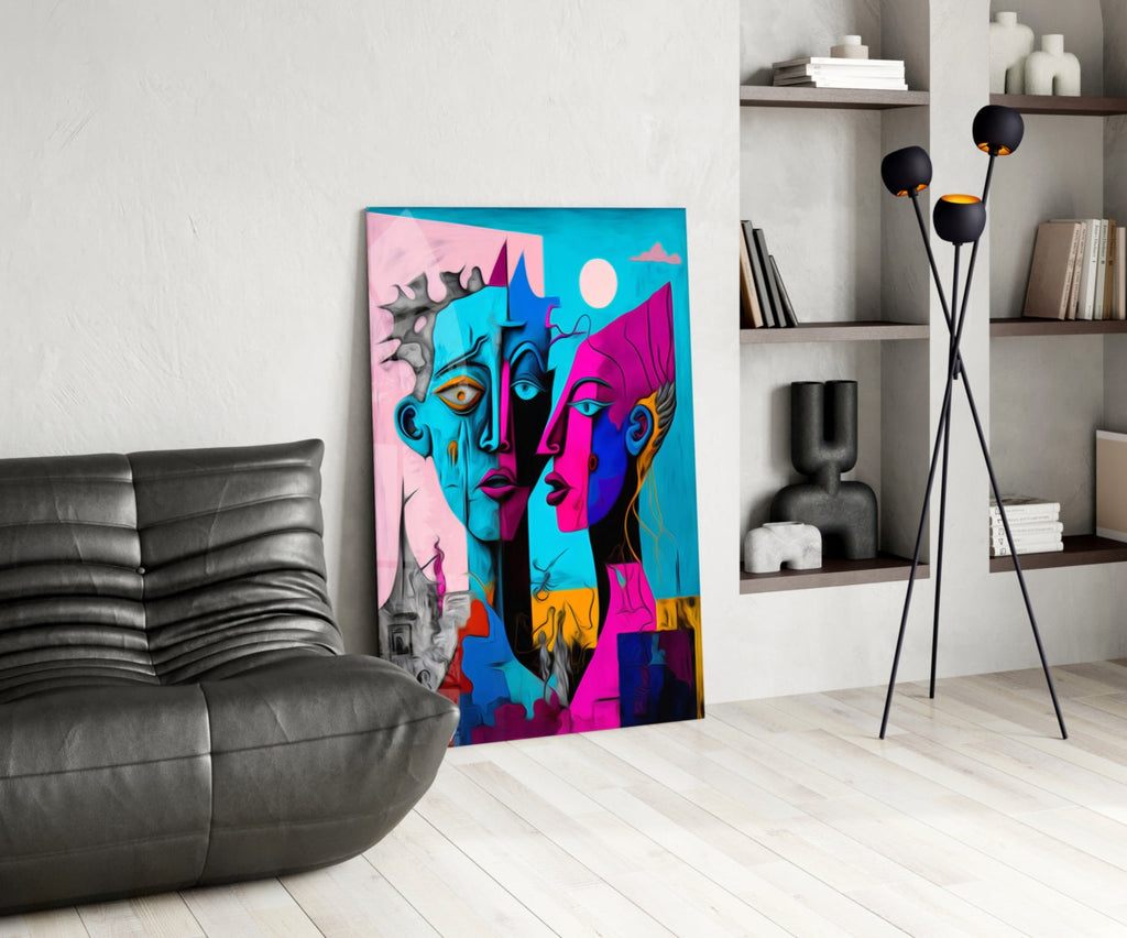 Intimacy Glass Wall Art  || Designer Collection