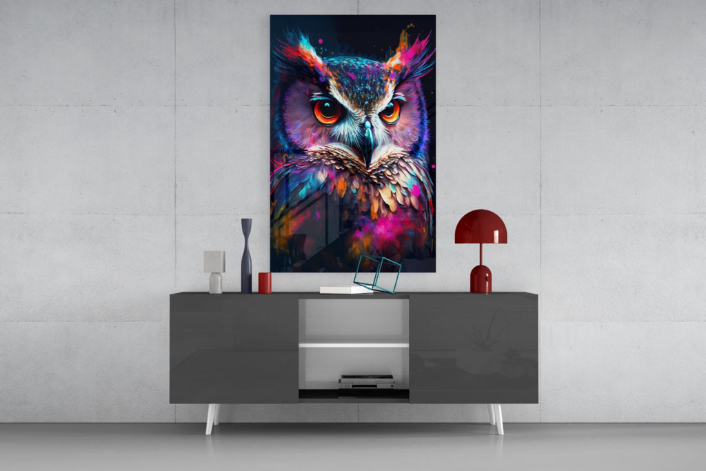 Owl's Eye Glass Wall Art  || Designer Collection