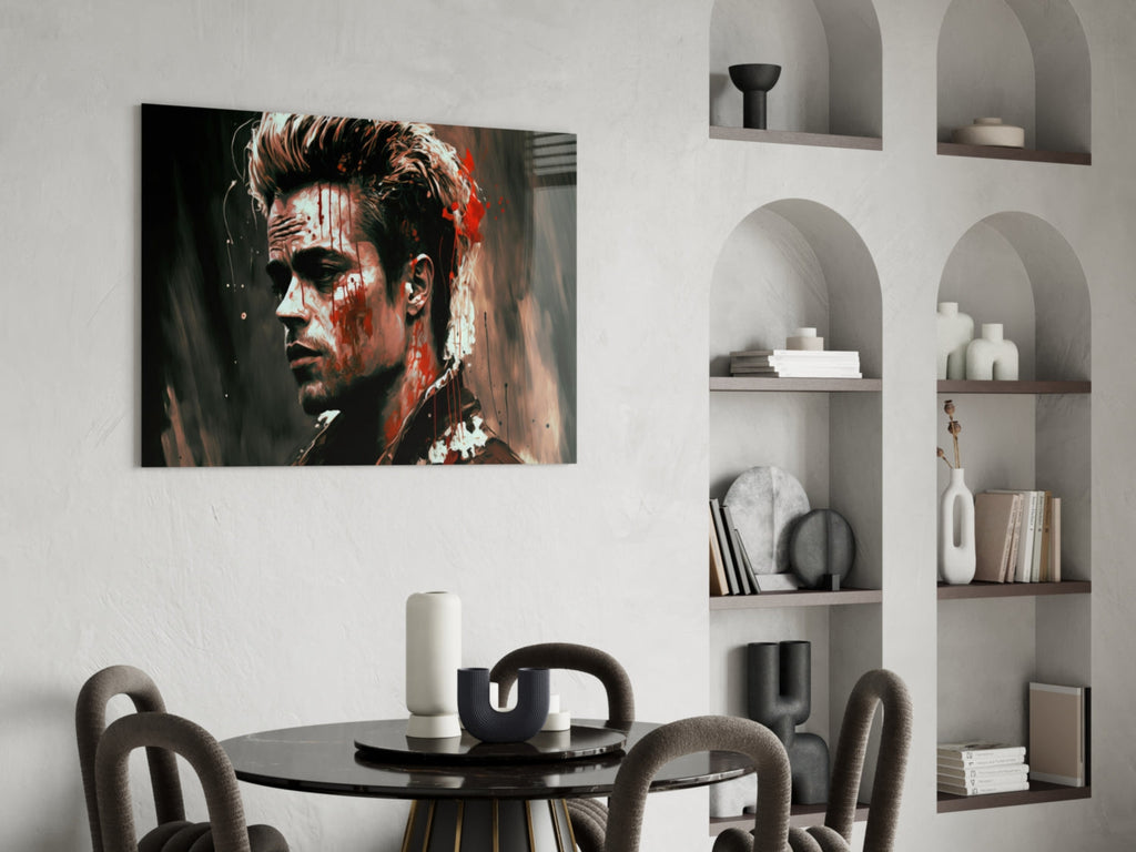 Fight Club - Tyler Durden Glass Wall Art  || Designer Collection