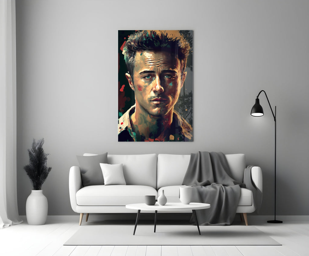 Fight Club - Norton Glass Wall Art  || Designers Collection