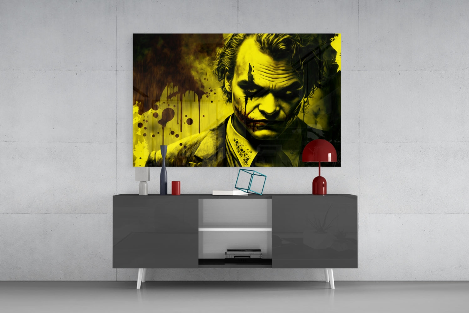 Joker Glass Wall Art  || Designer Collection