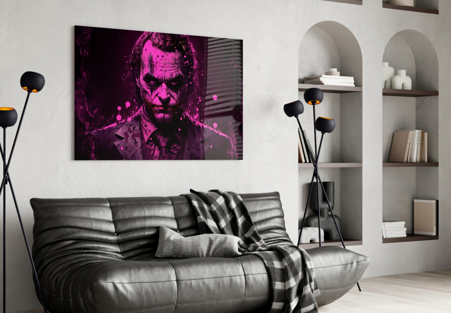 Joker Glass Wall Art  || Designer Collection