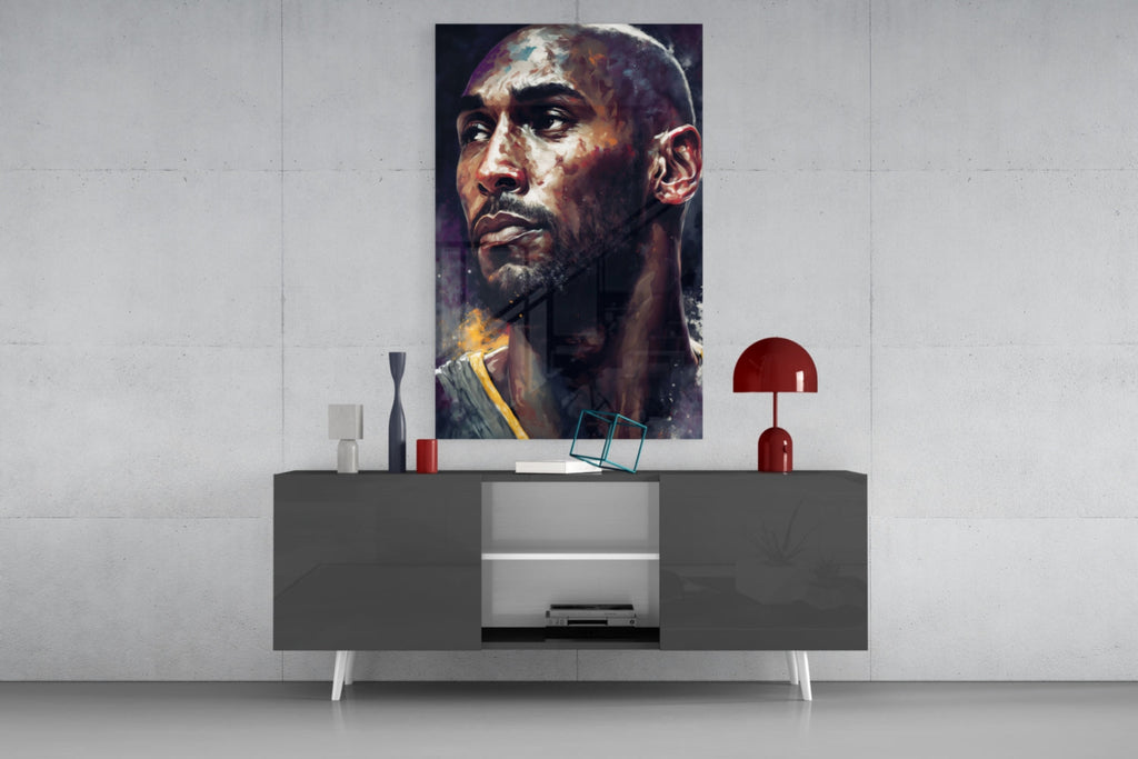 Kobe Bryant Glass Wall Art  || Designer Collection