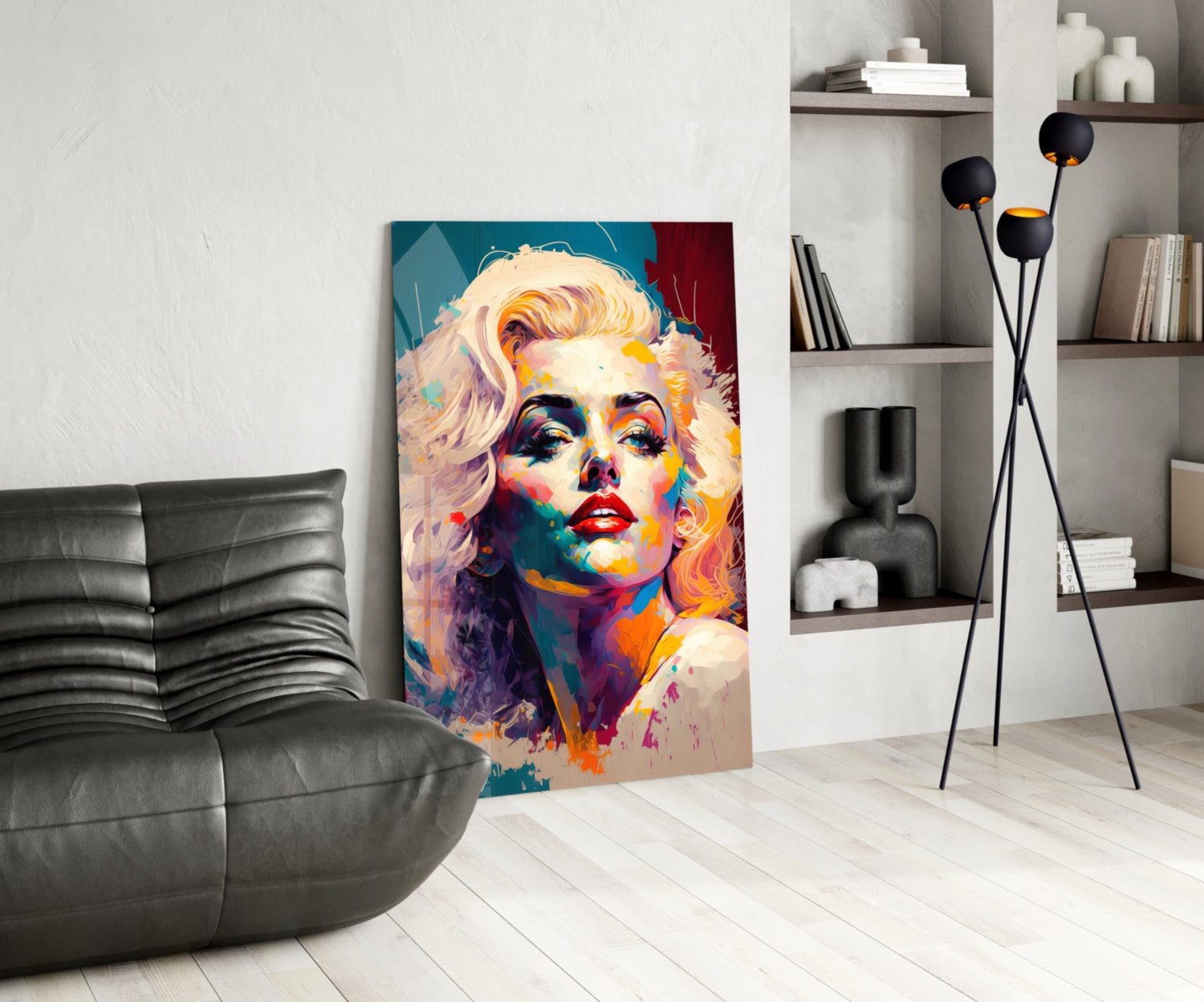 Marilyn Monroe Glass Wall Art  || Designer Collection