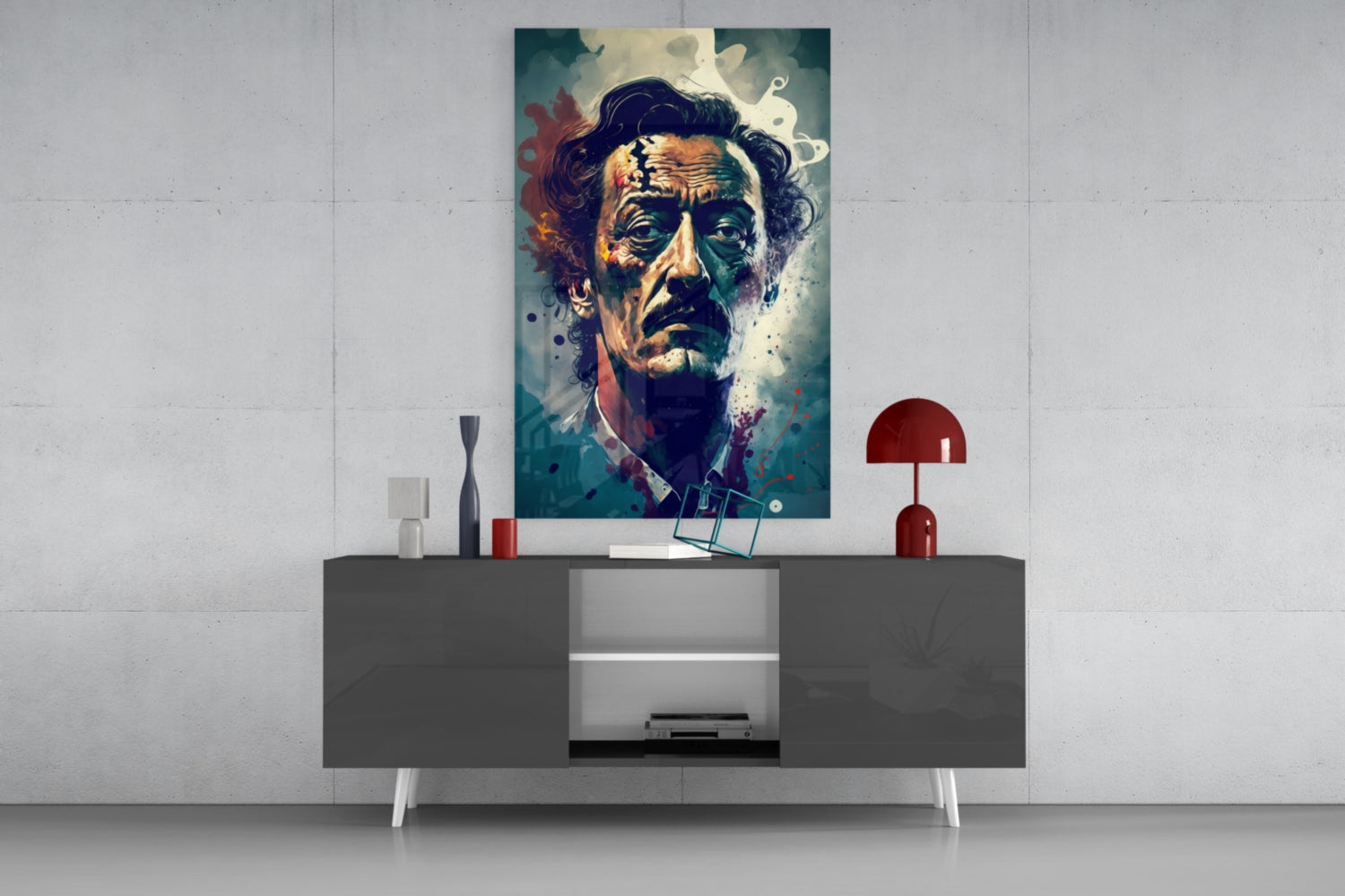 Salvador Dali Glass Wall Art  || Designer Collection