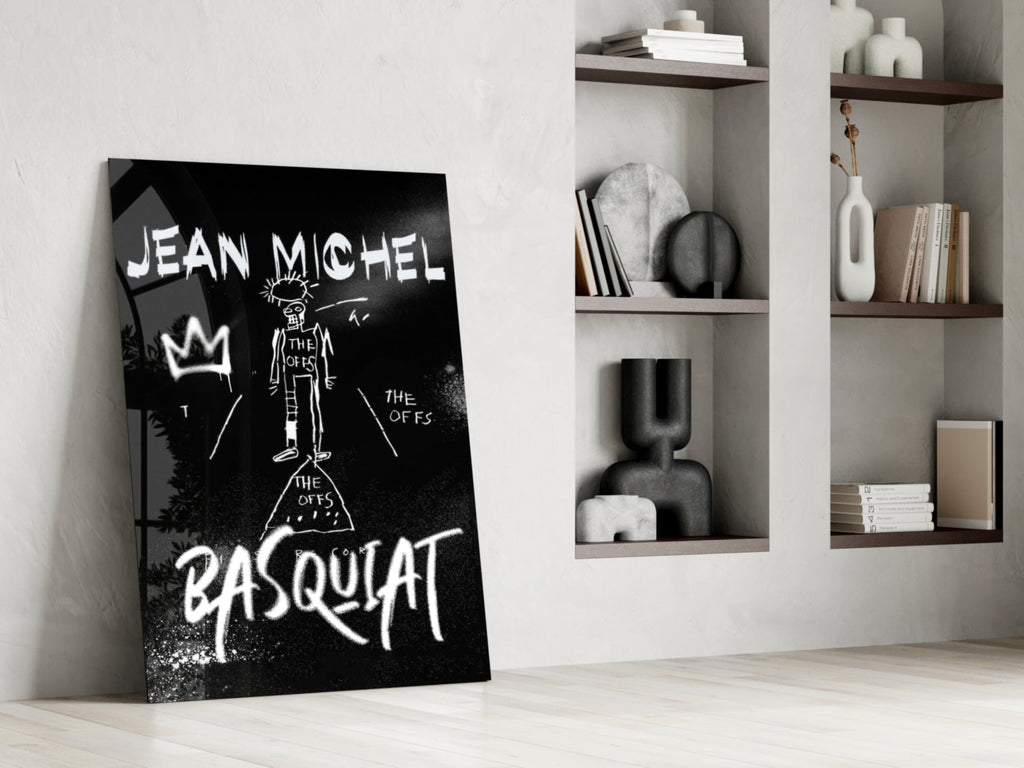 Style of Jean-Michel Basquiat Glass Wall Art || Designer Collection