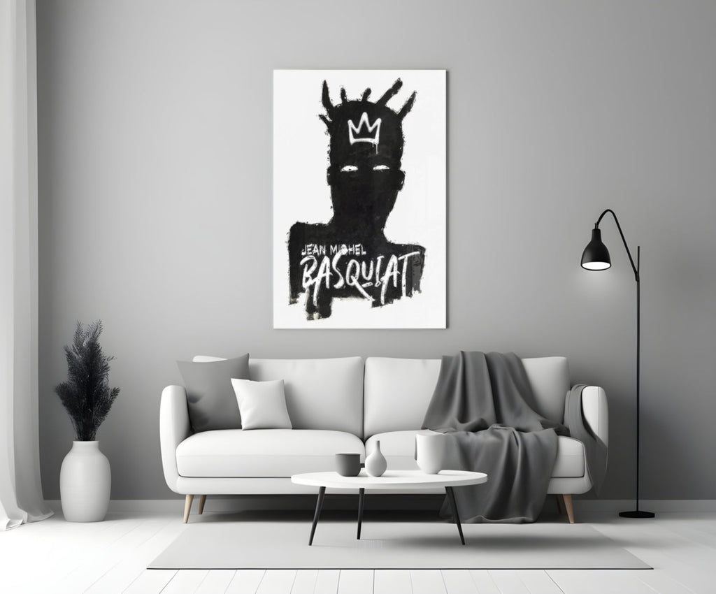 Style of Jean-Michel Basquiat Glass Wall Art || Designer Collection