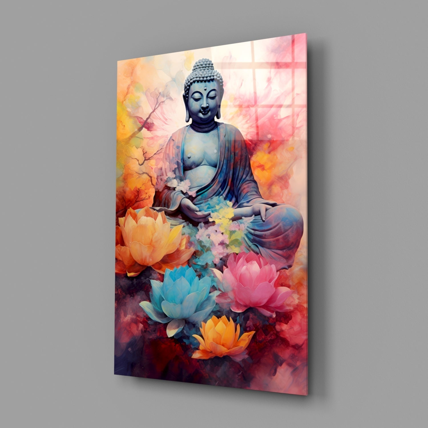 Buddha Glass Wall Art || Designer Collection