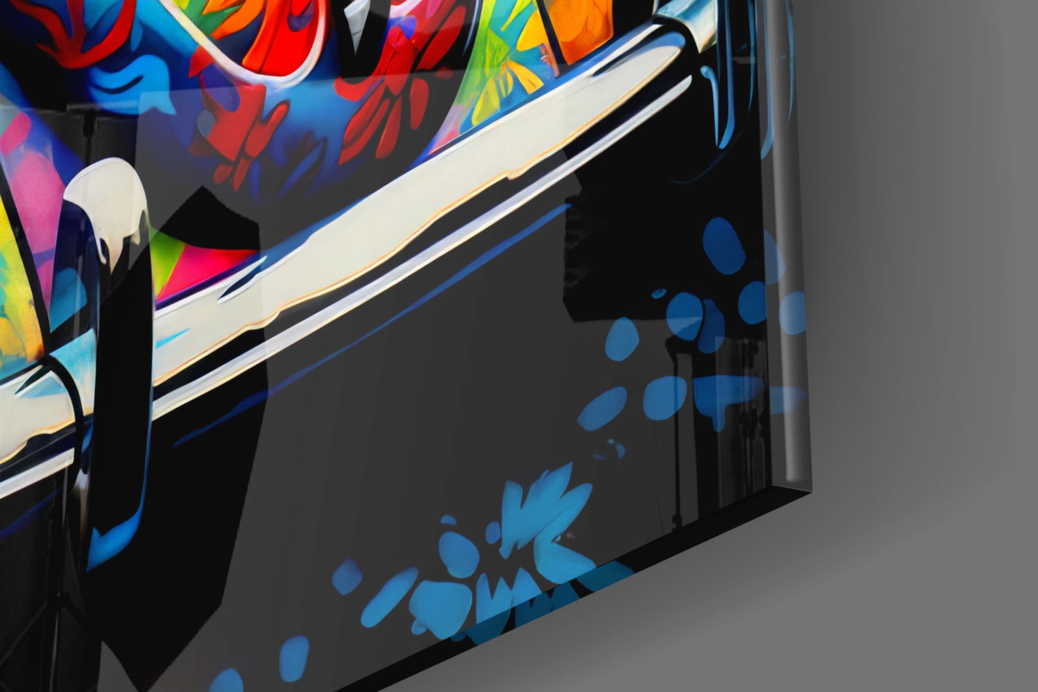 Flowering VW Glass Wall Art || Designer Collection