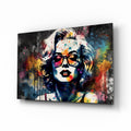 Marilyn Monroe Glass Wall Art || Designer Collection