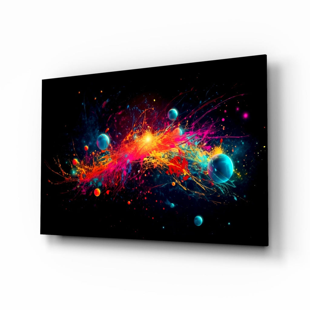 Colors of Space Glass Wall Art || Designer Collection