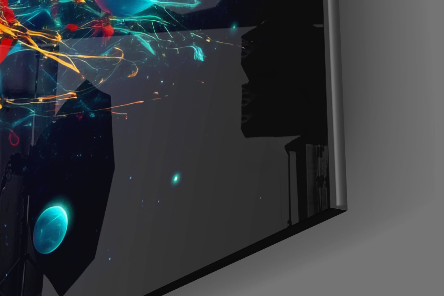 Colors of Space Glass Wall Art || Designer Collection