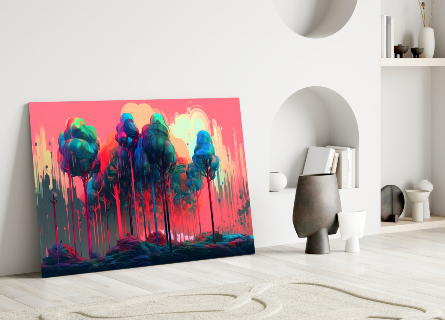 Forest of Colors Glass Wall Art || Designer Collection