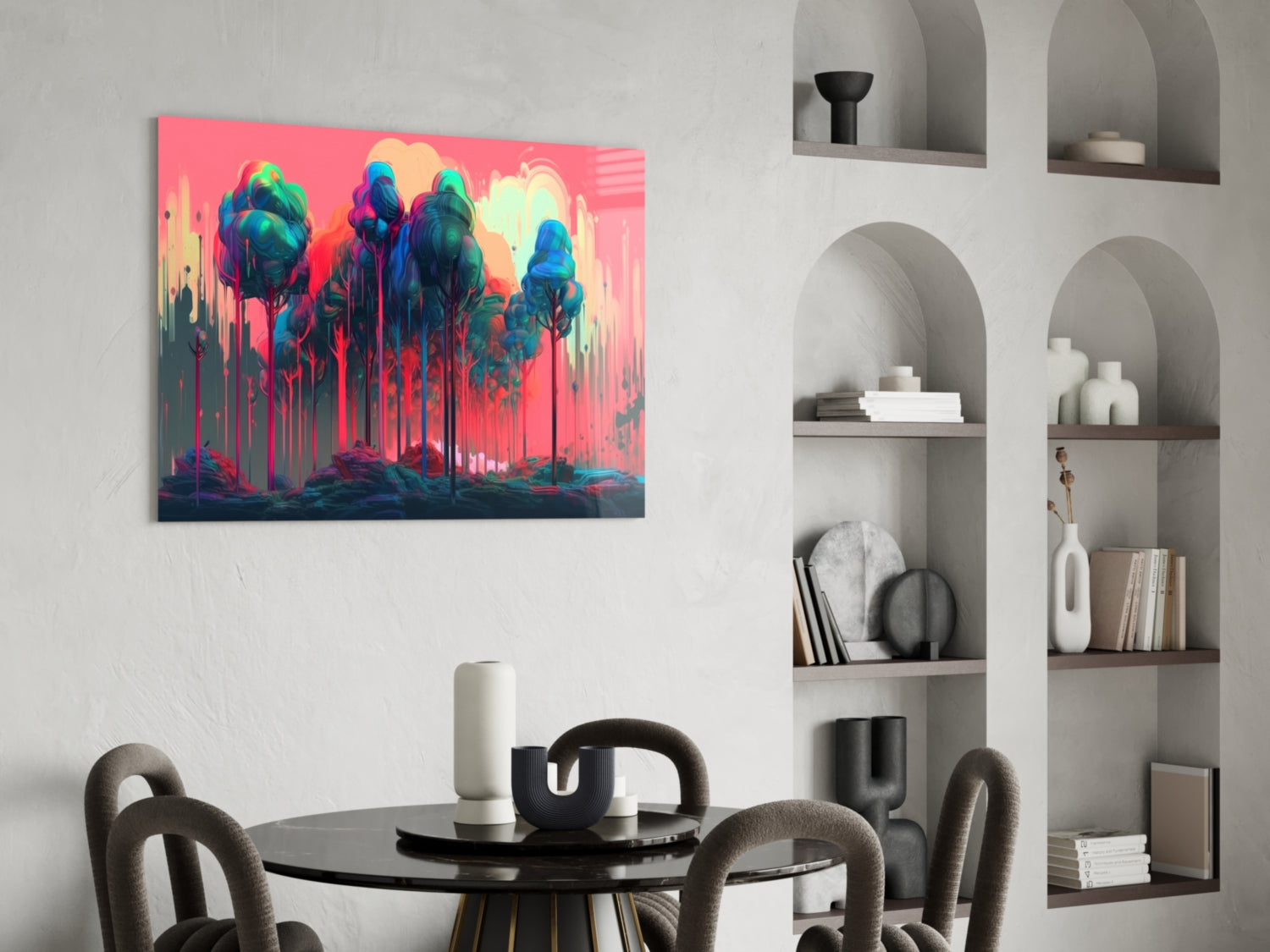 Forest of Colors Glass Wall Art || Designer Collection