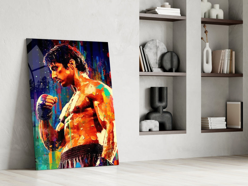 Fighter Glass Wall Art || Designer Collection