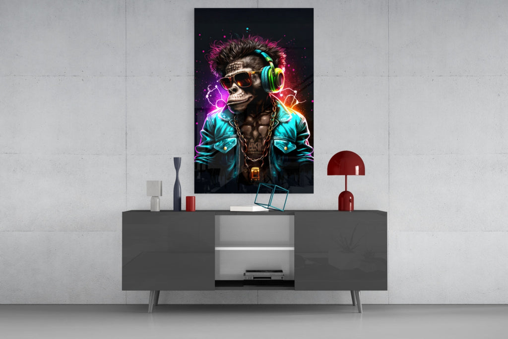 Feel the Music Glass Wall Art|| Designer's Collection