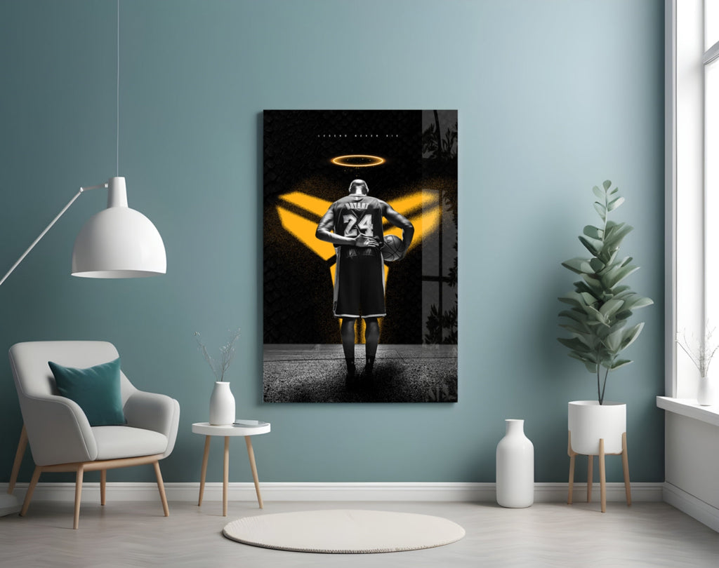 Kobe Bryant Glass Wall Art || Designer Collection