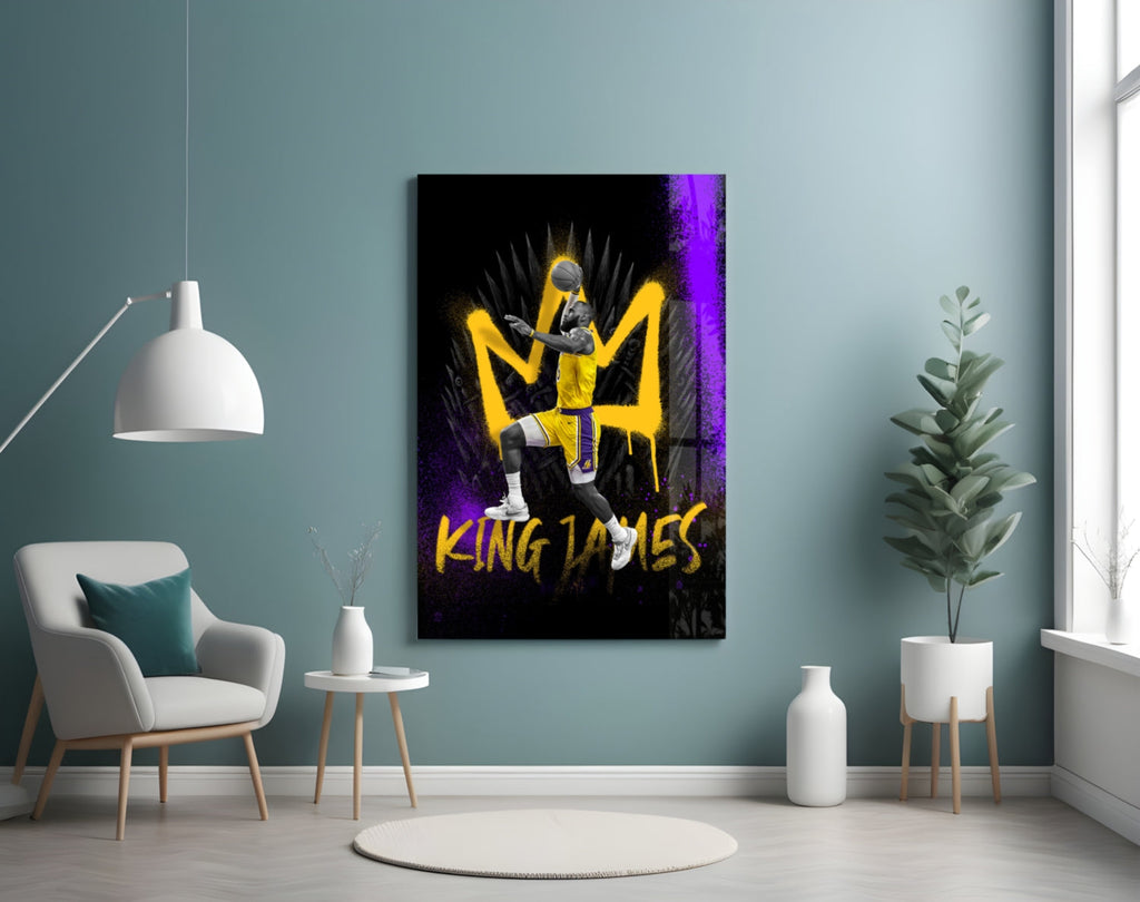 King James Glass Wall Art || Designer Collection