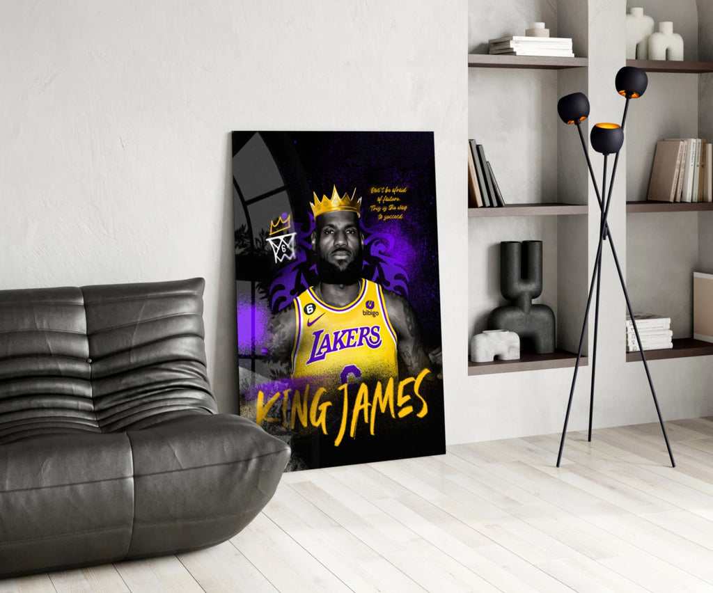 King James Glass Wall Art || Designer Collection