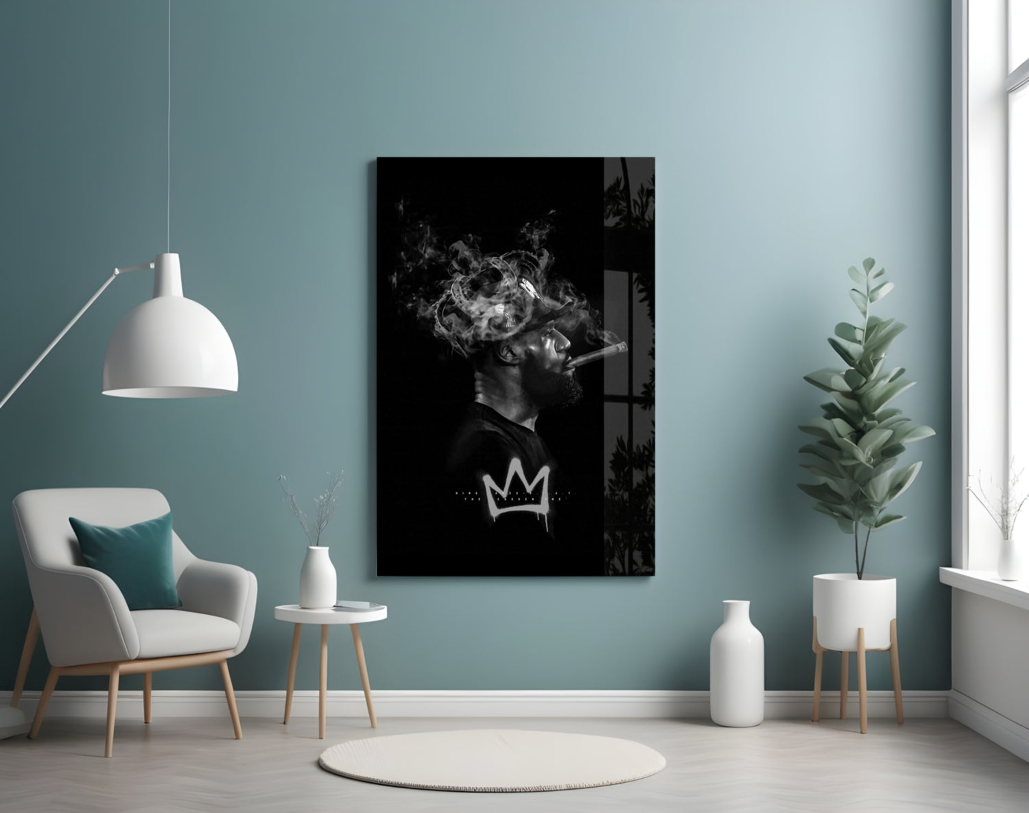 King James Glass Wall Art || Designer Collection