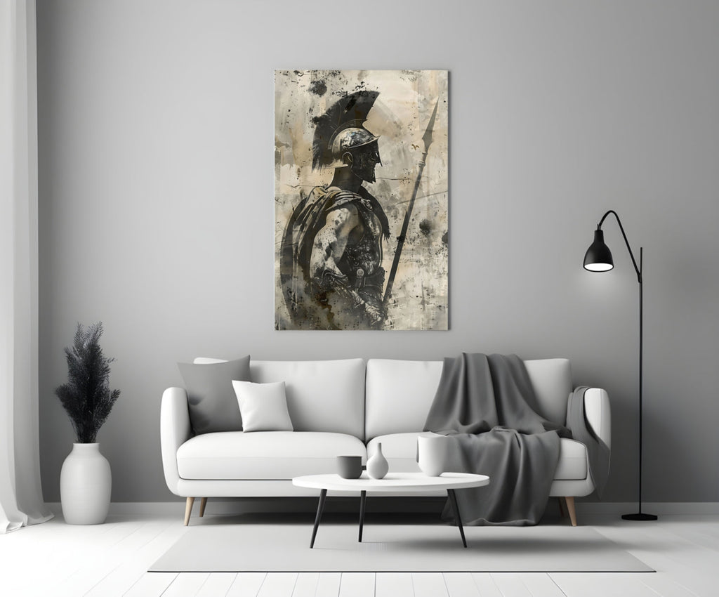 Gladiator Glass Wall Art || Designer Collection