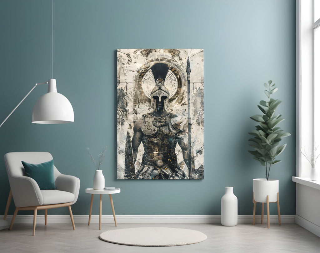 Gladiator Glass Wall Art || Designer Collection