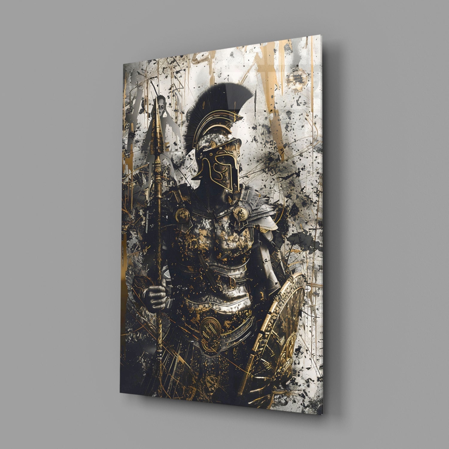 Gladiator Glass Wall Art || Designer Collection