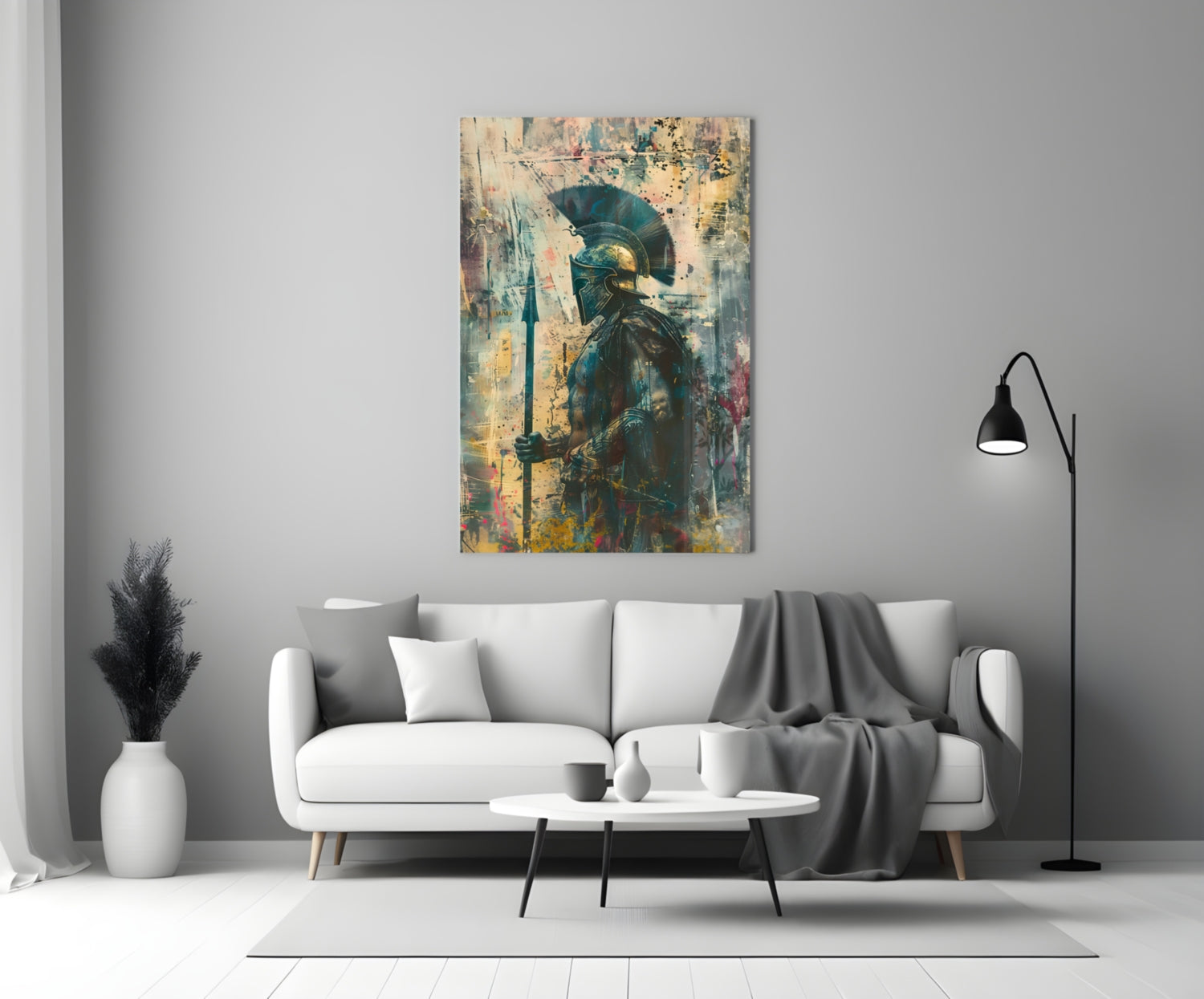 Gladiator Glass Wall Art || Designer Collection