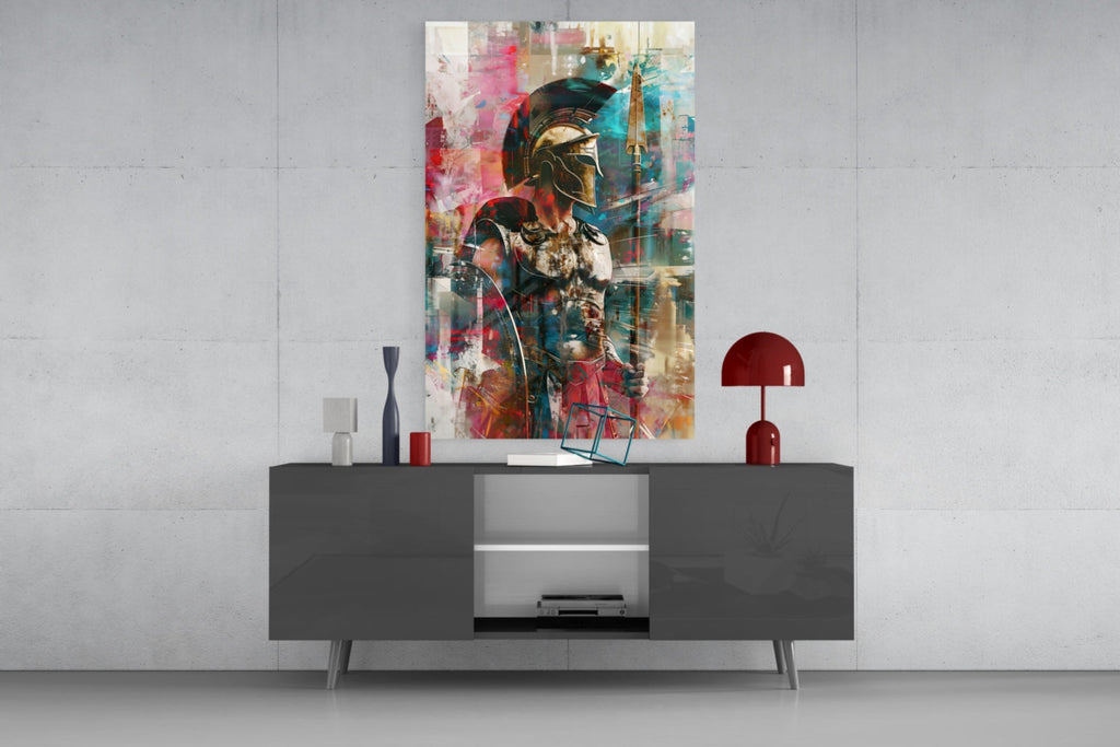 Gladiator Glass Wall Art || Designer Collection