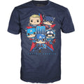 Funko POP! Tees Captain America 80th Across the Years (Size Small) T-Shirt Collector Corps Exclusive