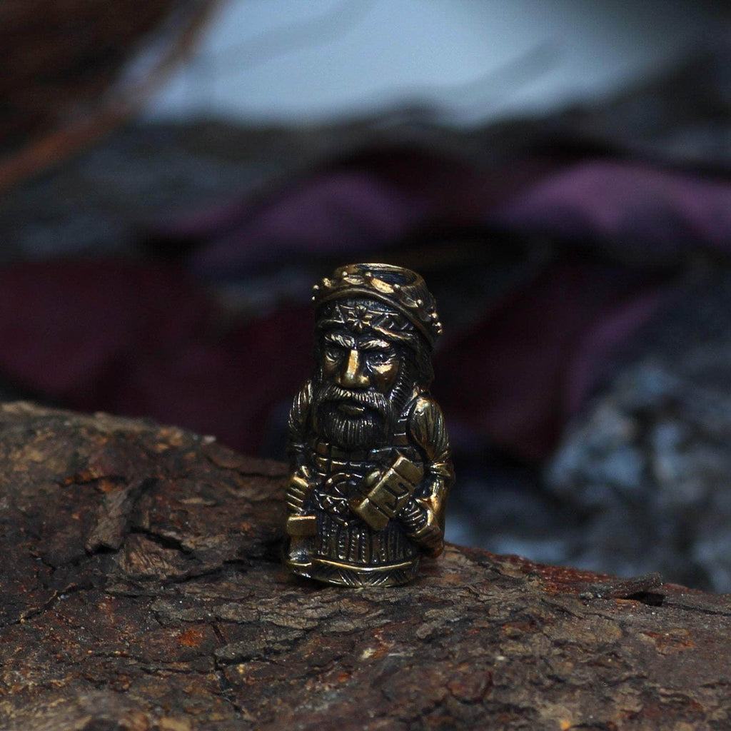 Vikings Thor with Mjolnir Stainless Steel Beard Beads