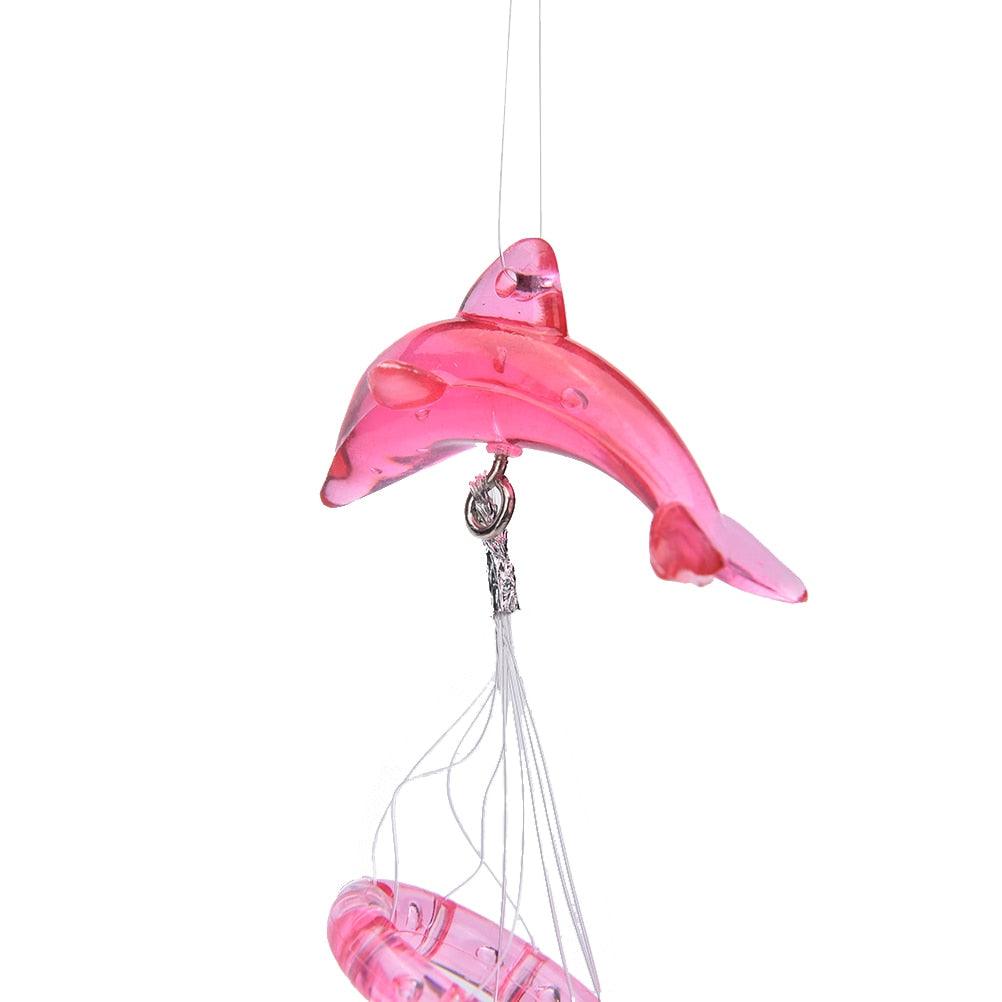 Home Decoration Hanging Wind Chimes For Kids Birthday Gift Door Garden Crystal Dolphin Wind Chimes Outdoor Corridors Lawns Gardens and Interior Decoration Gifts for Everyone Memorial Wind Chimes