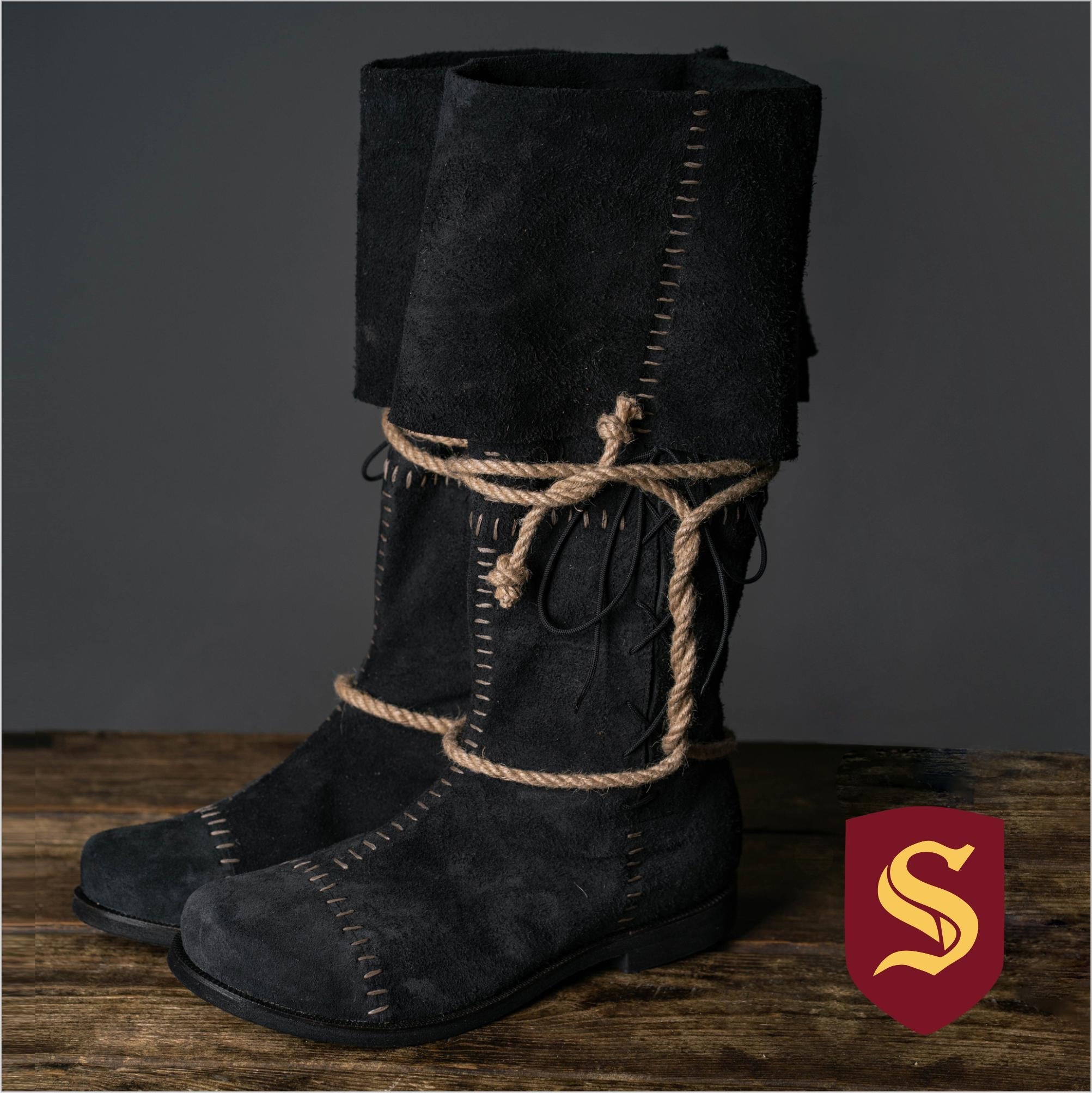 Aragorn's Black Suede Boots