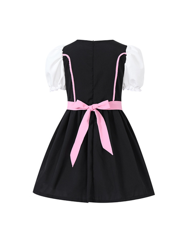 Girls Oktoberfest Costume Dress - Multi-Color Festival Outfit