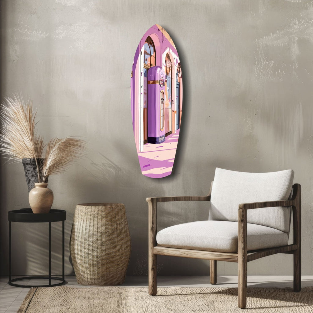 Vintage Melody Box Glass Wall Art