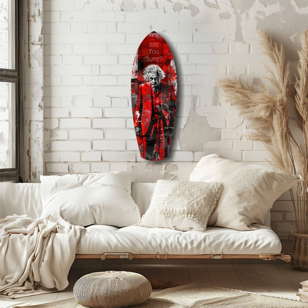 Are You Sure Glass Wall Art