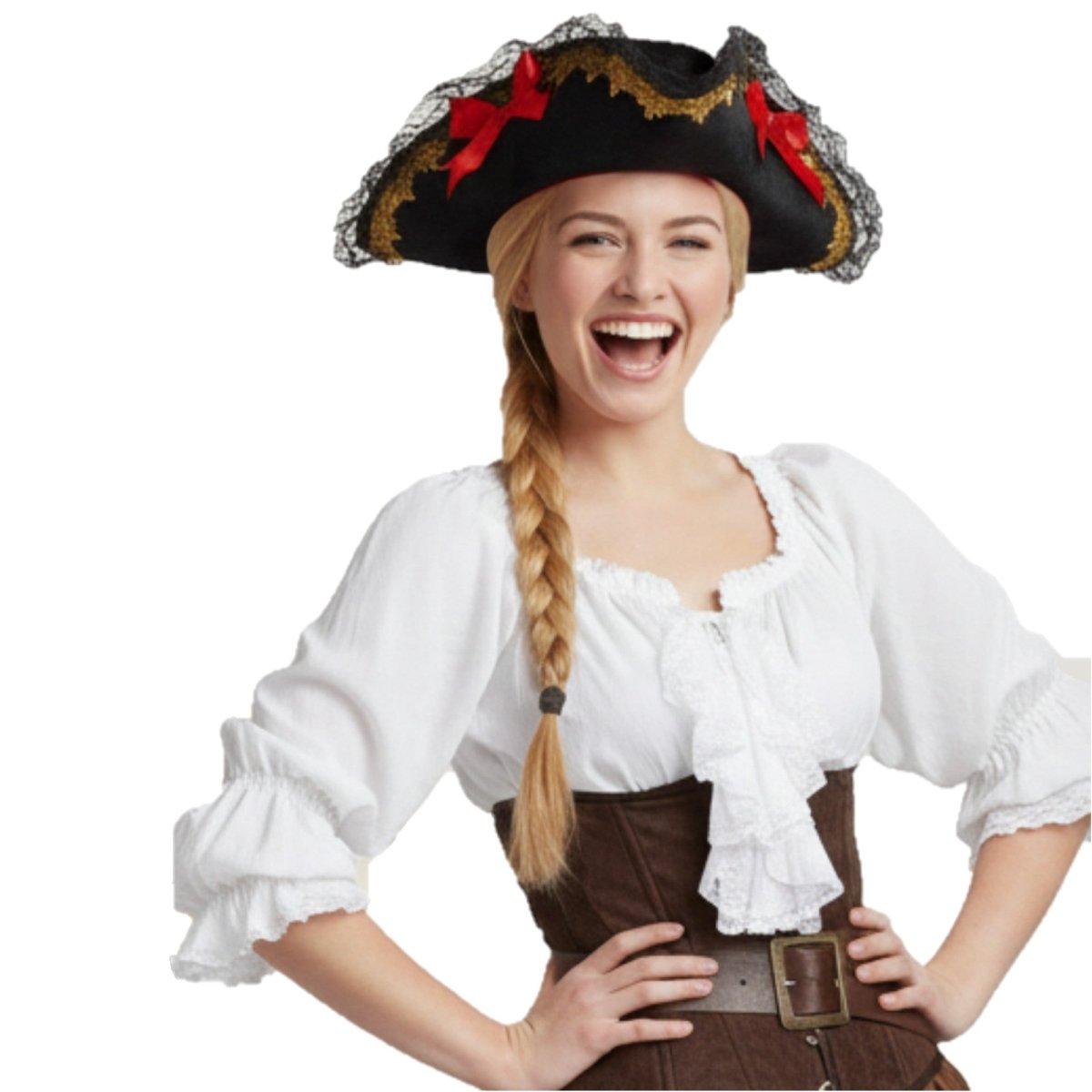 Lace Pirate Hat - Adults