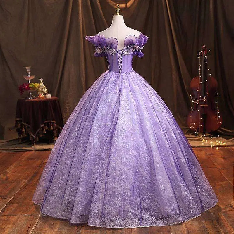 Lavender Beaded Bel Canto Solo Performance Costume