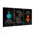3 Shapes Mega Glass Wall Art