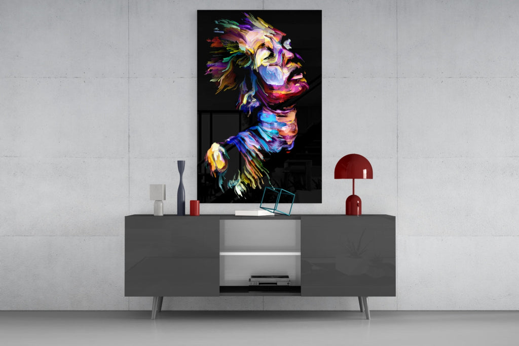 Effect Woman Glass Wall Art