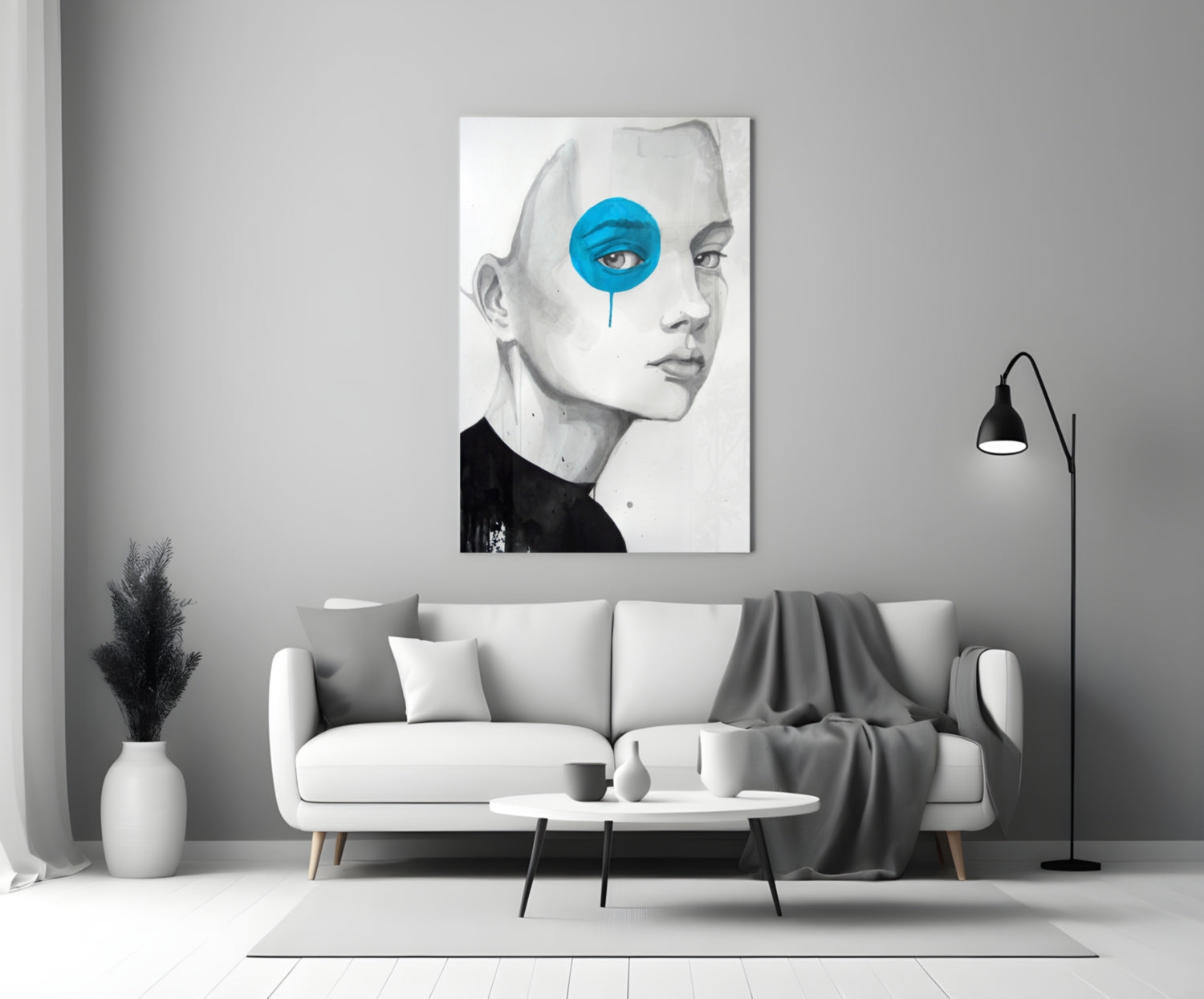 Little Child Glass Wall Art