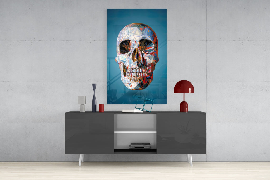 Skull Glass Wall Art