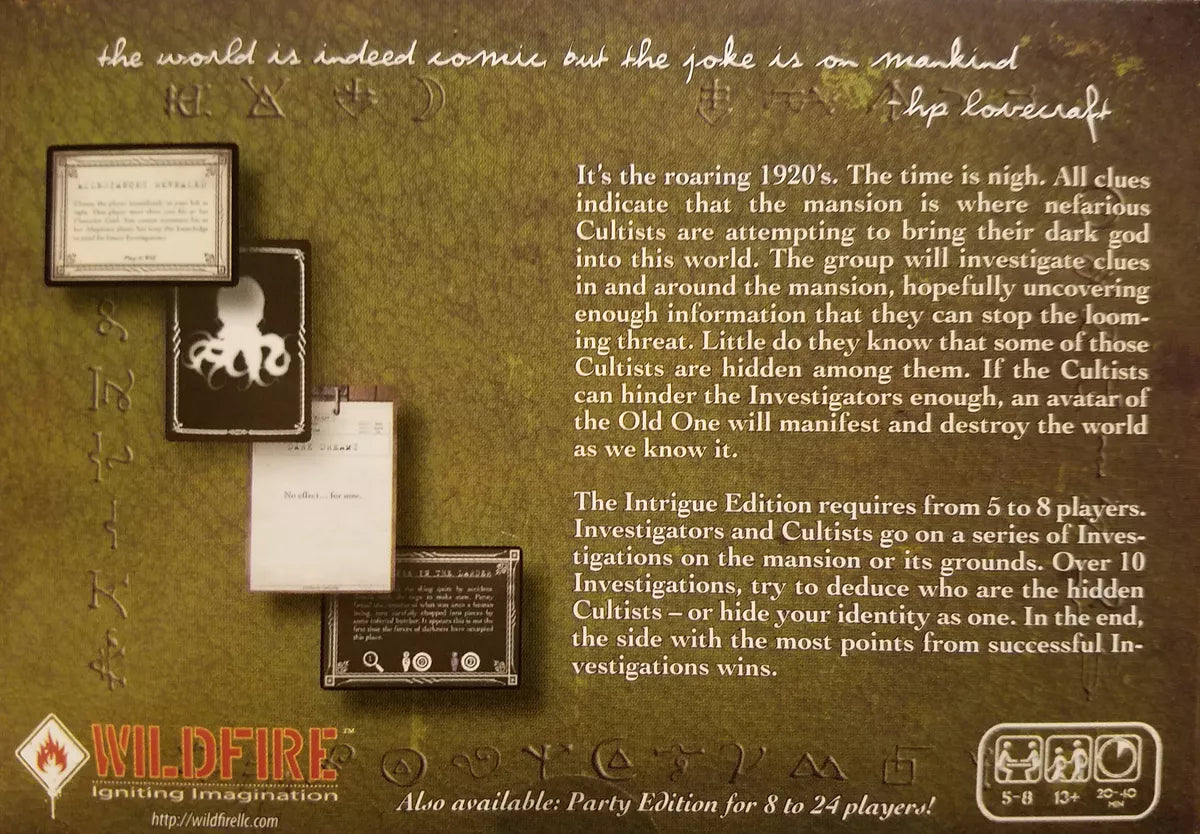 Are You The Cultist? - Intrigue Edition